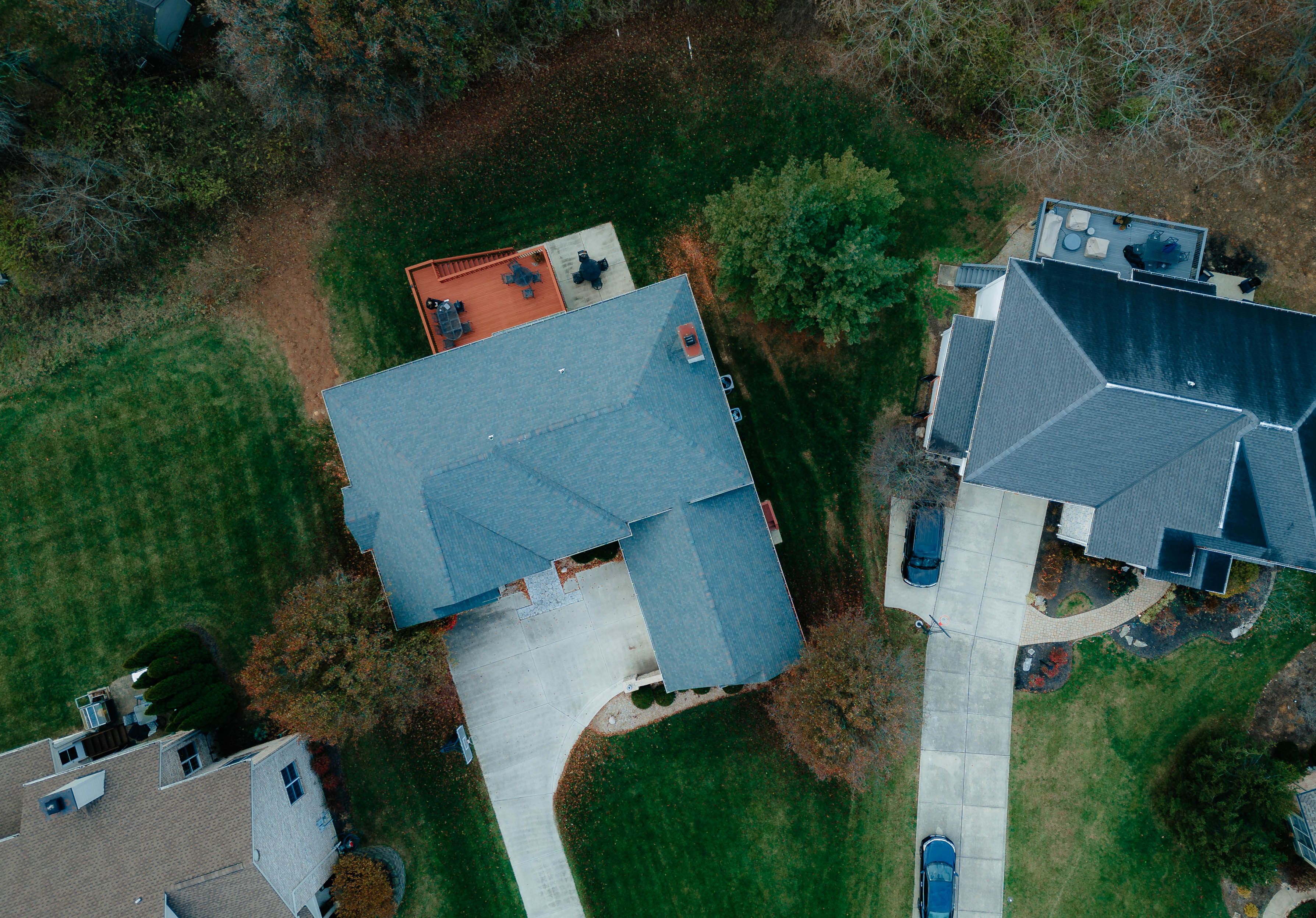 New gutter system being installed on a home